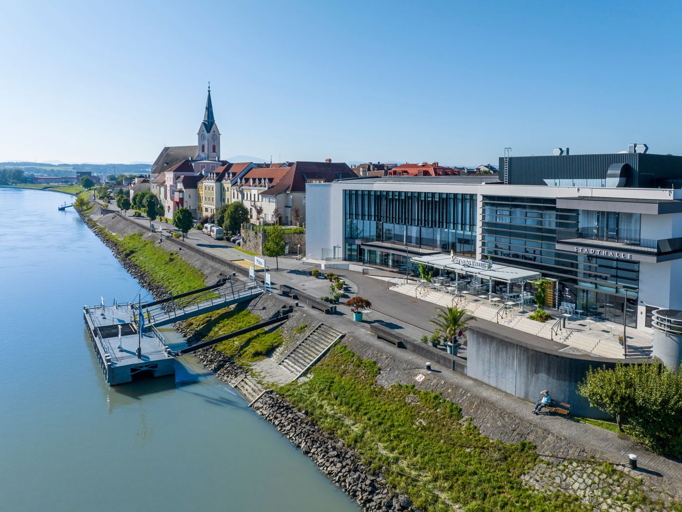 Historische Altstadtszene in Ybbs an der Donau