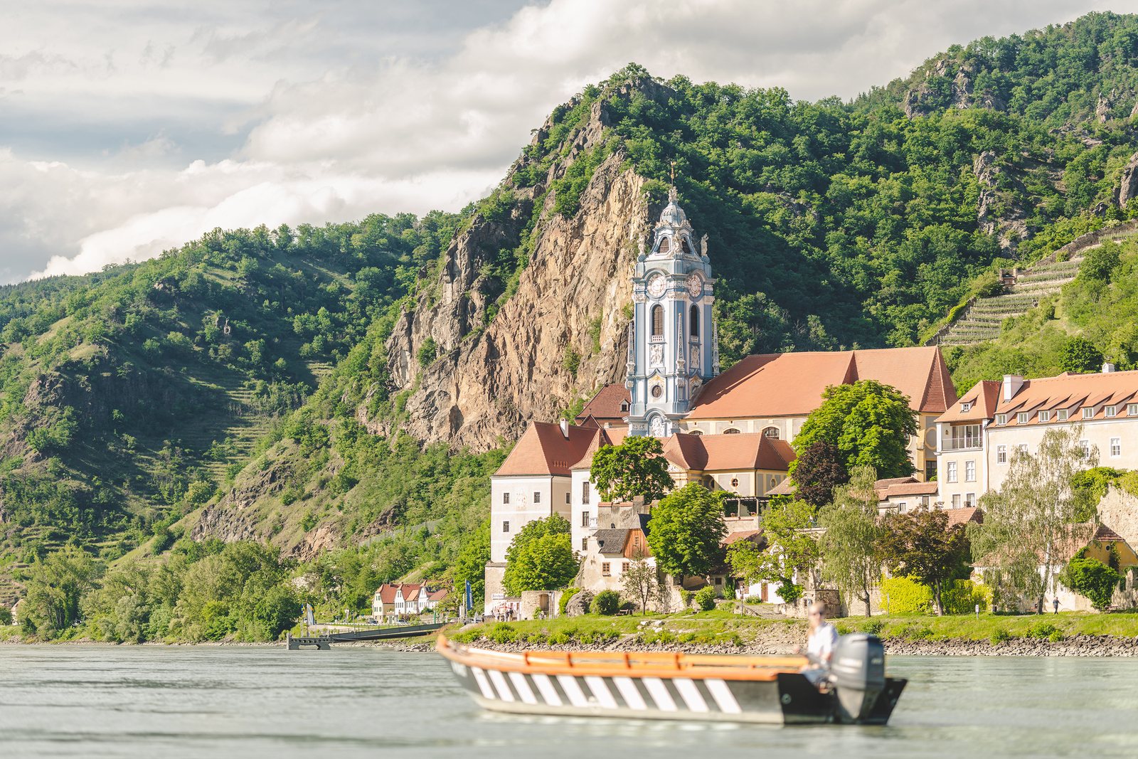 Boot auf der Donau in der Wachau