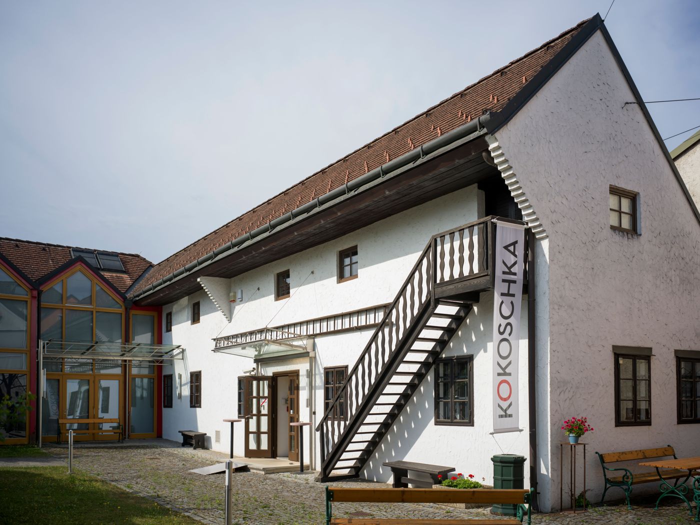 Außenansicht des Kokoschka Museums in Pöchlarn